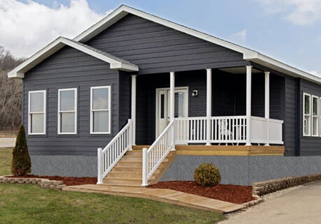 Modular Home Exterior Blue